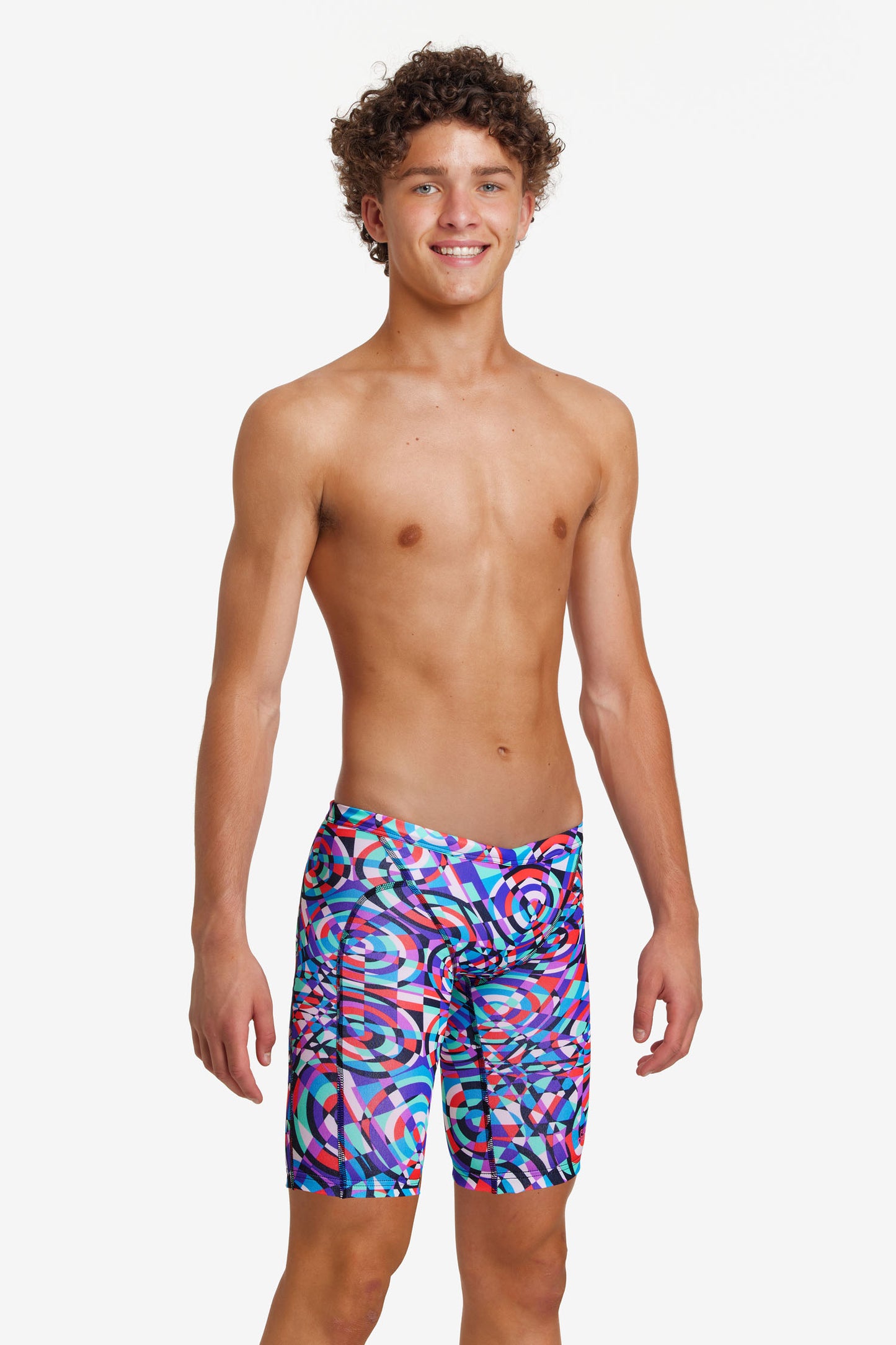 LAST ONE! Funky Trunks Boys Training Jammers Video Star