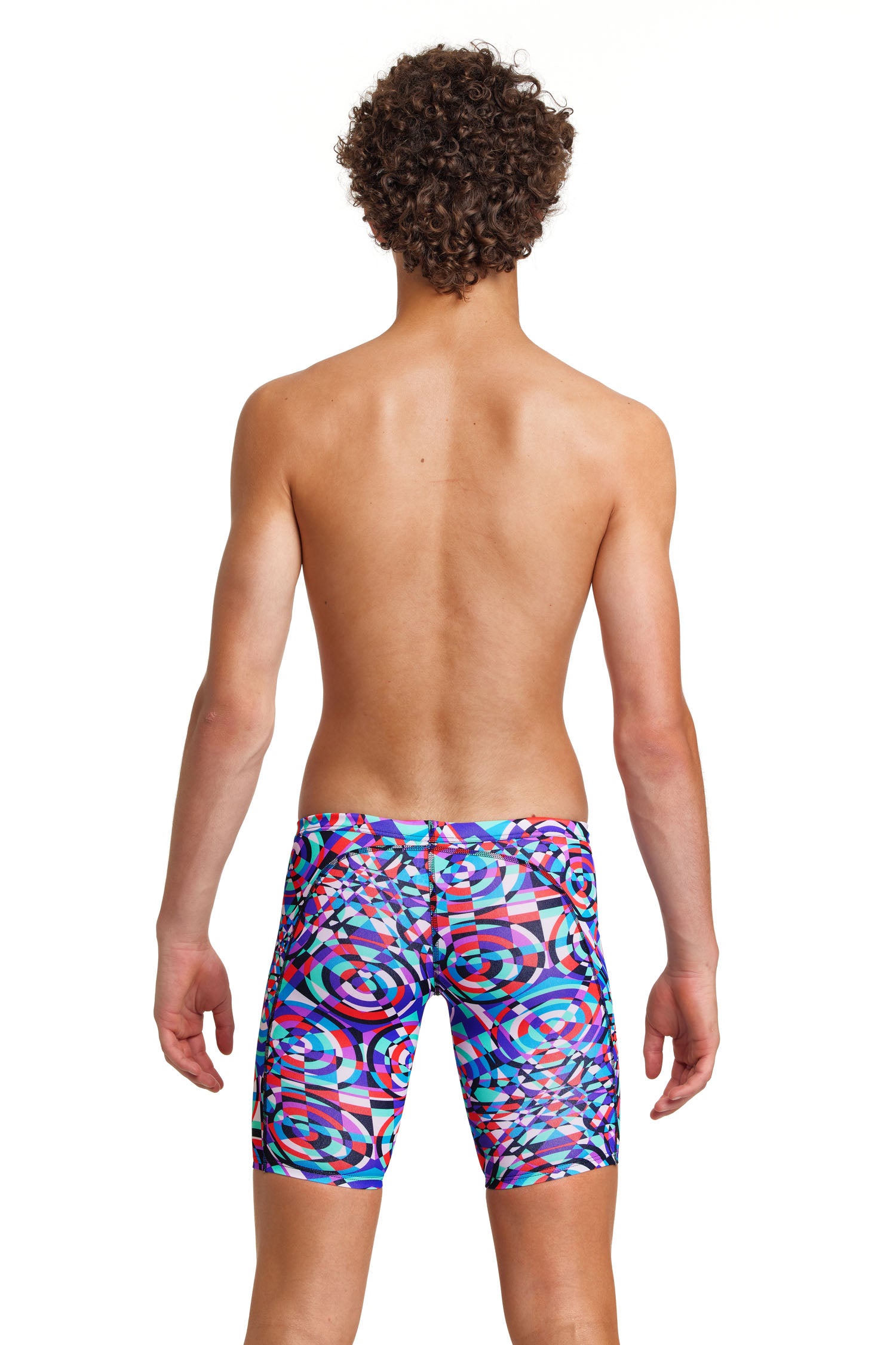 Funky Trunks Boys Training Jammers Video Star, rear view