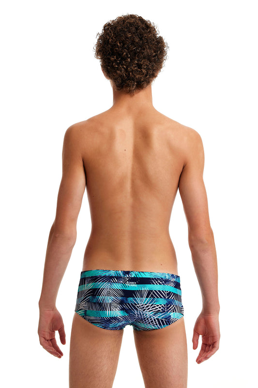 Funky Trunks Boys Sidewinder Trunks Palm Pilot, rear view