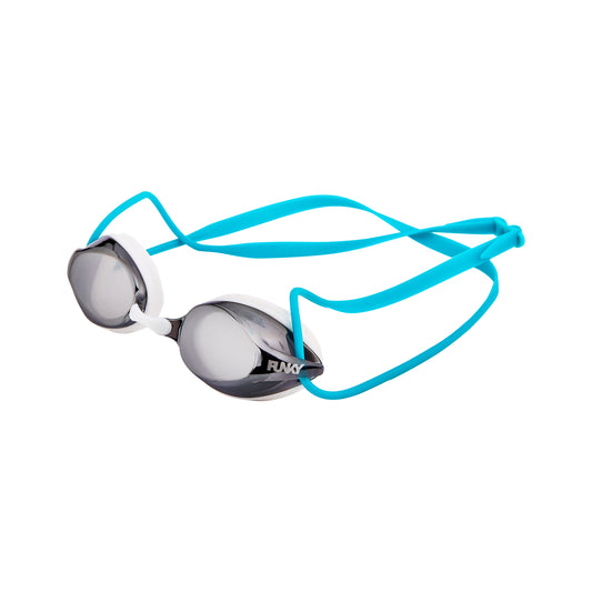 Funky Training Machine Mirrored Goggle White Wash-GB Swimwear