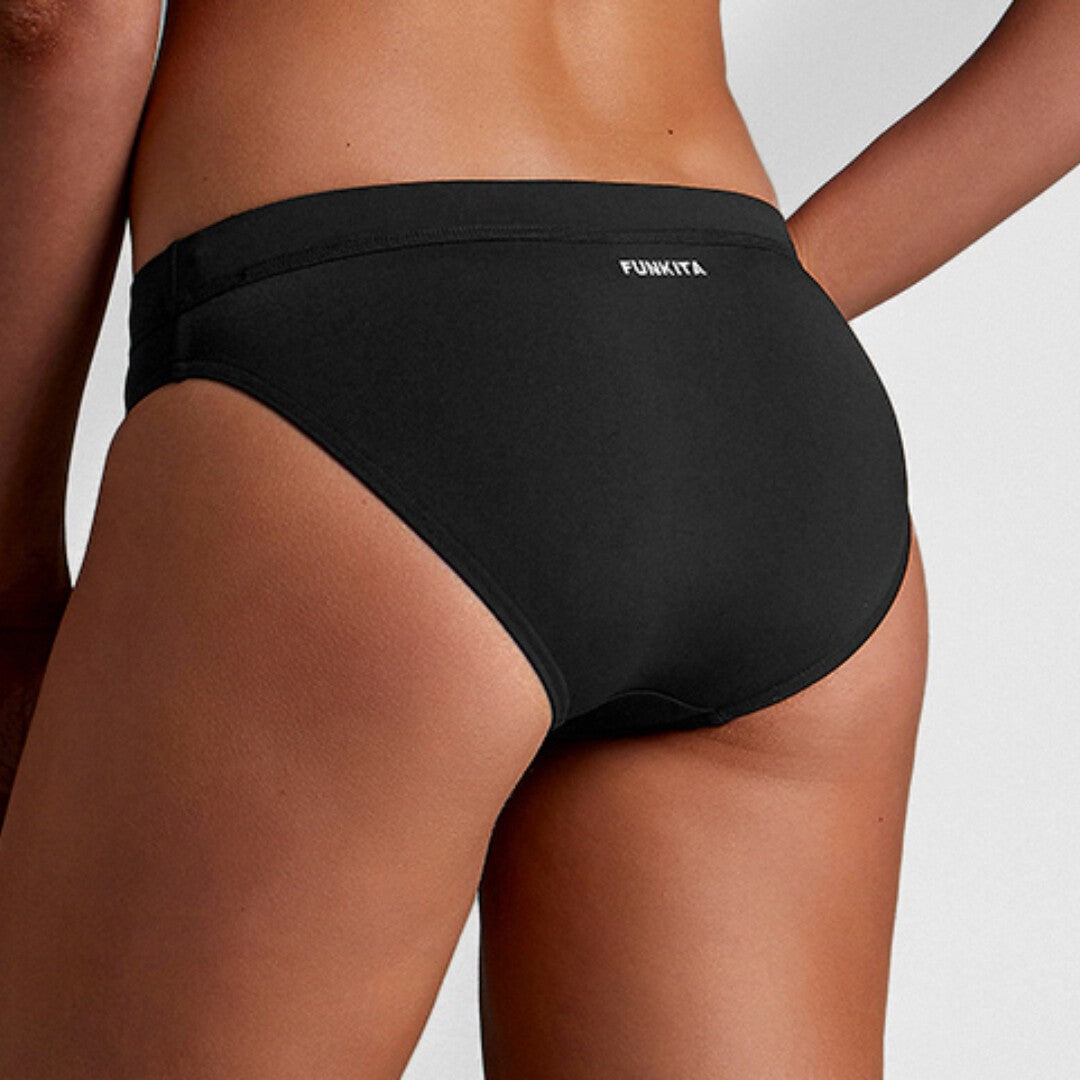 NEW STYLE! Funkita Ladies Sports Secure Brief Still Black