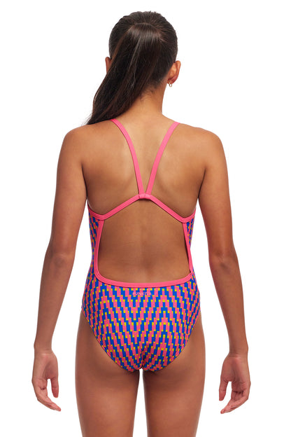 NEW! Funkita Girls Single Strap One Piece Daily Steps