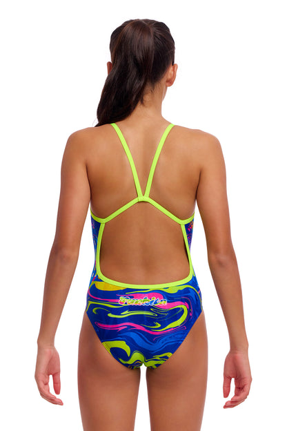 NEW! Funkita Girls Single Strap One Piece Dammed