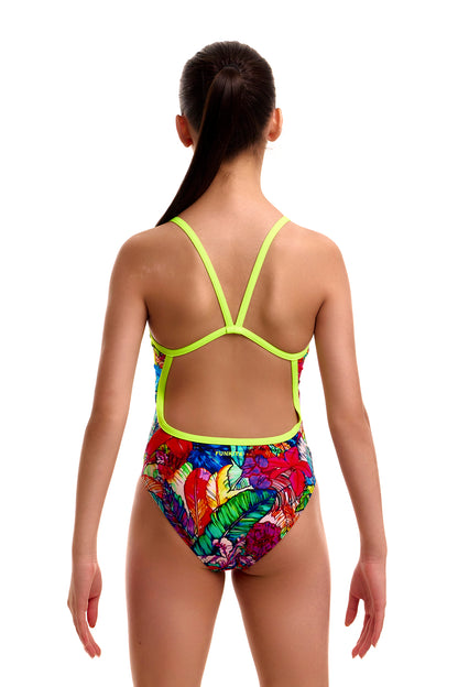 NEW! Funkita Girls Single Strap One Piece Loud Proud