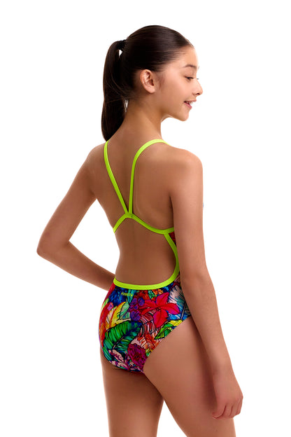 NEW! Funkita Girls Single Strap One Piece Loud Proud