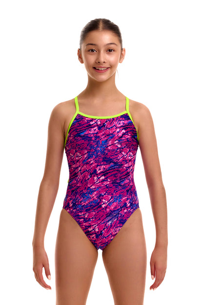 NEW! Funkita Girls Single Strap One Piece Sweet Scaley