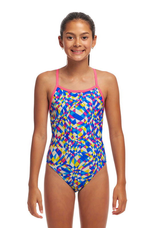 NEW! Funkita Girls Single Strap One Piece Time Warp