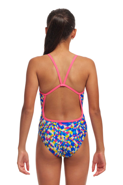 NEW! Funkita Girls Single Strap One Piece Time Warp