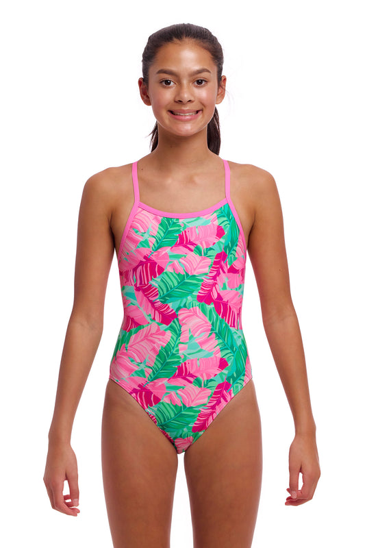 NEW! Funkita Girls Single Strap One Piece Tropic Palm