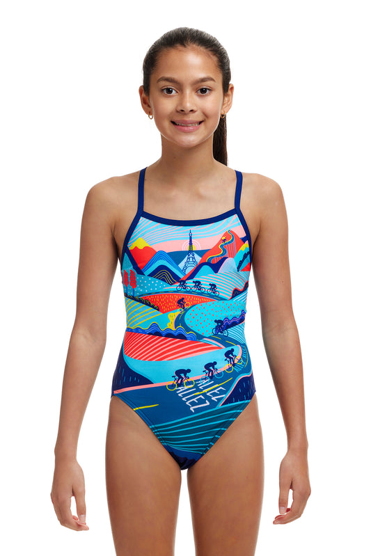 Funkita Girls Single Strap One Piece Vive La Funky