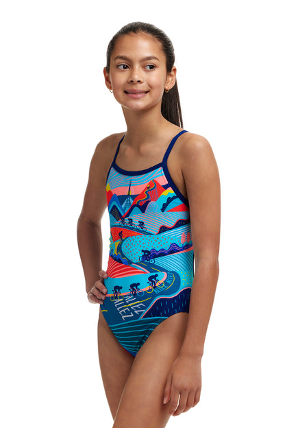 Funkita Girls Single Strap One Piece Vive La Funky