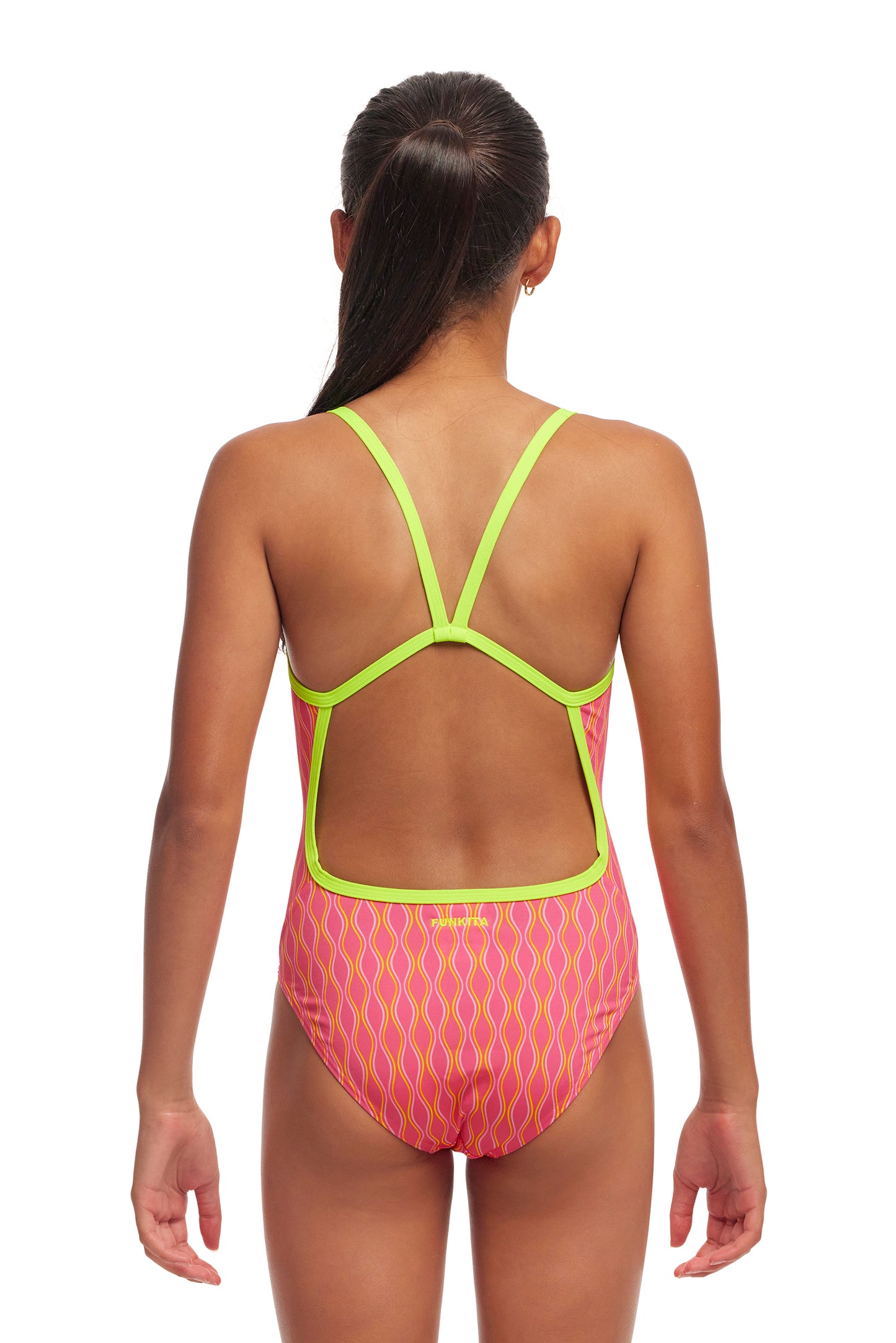 NEW! Funkita Girls Single Strap One Piece Wicked Waves