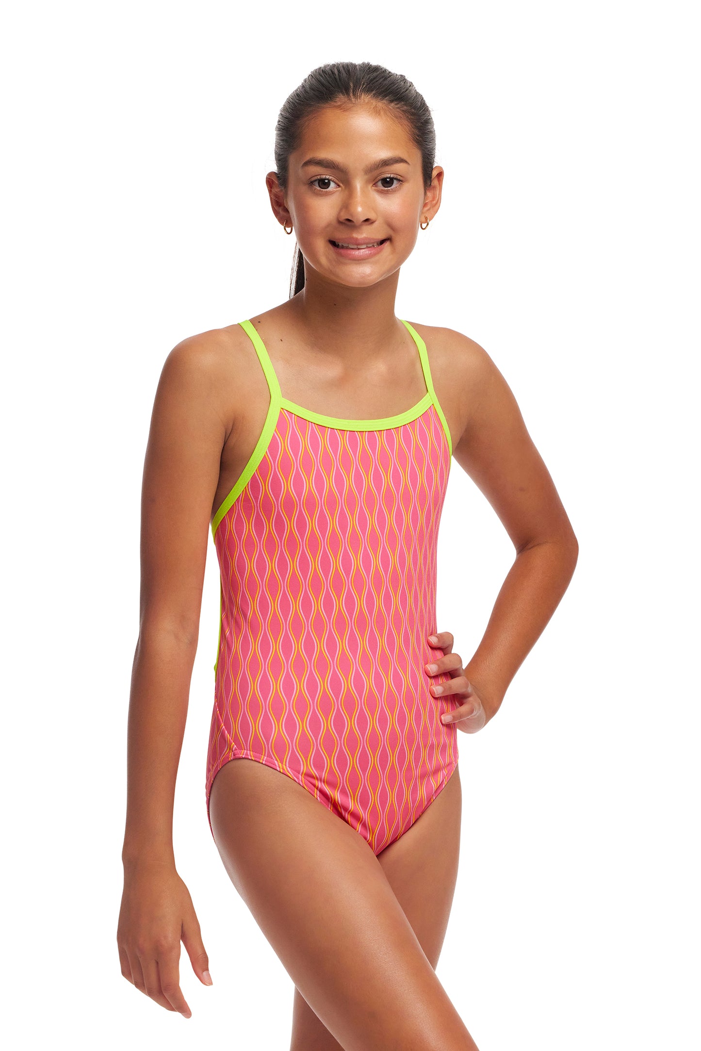 NEW! Funkita Girls Single Strap One Piece Wicked Waves