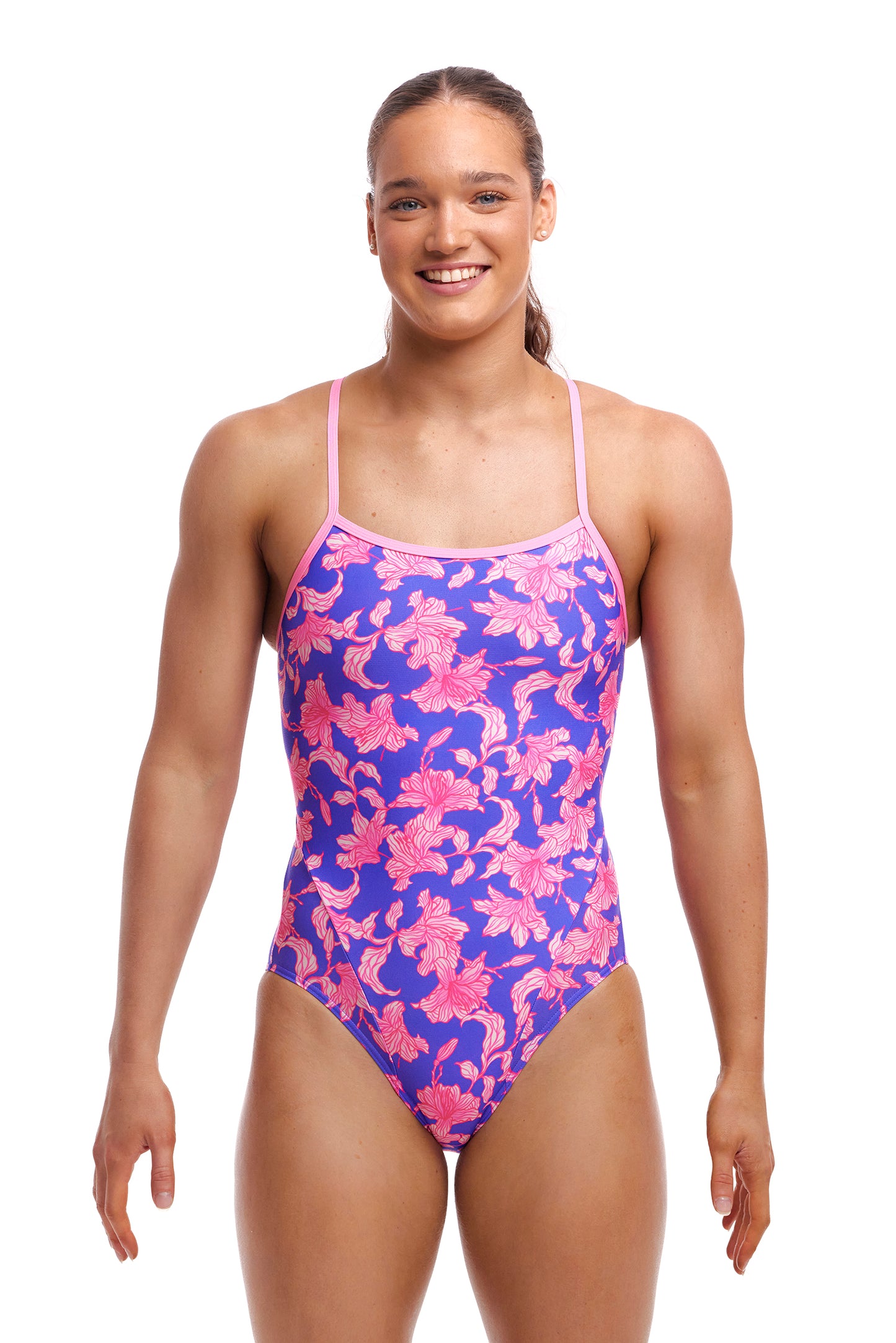 Funkita Ladies Single Strap One Piece Perfect Petal