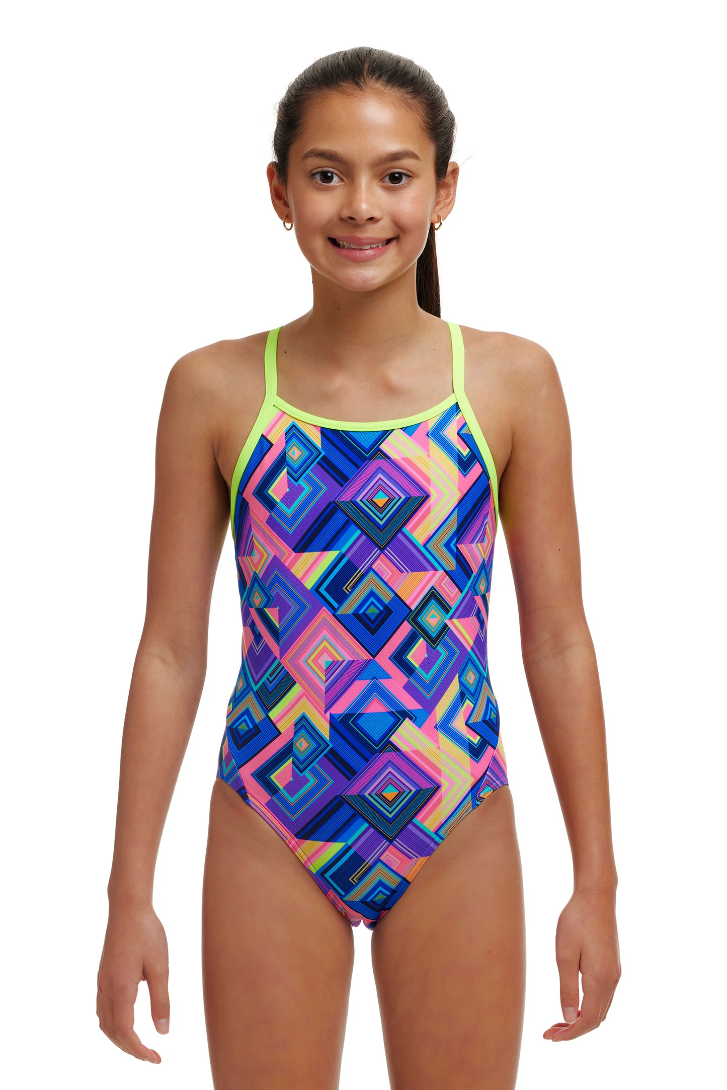 Funkita Girls Diamond Back One Piece Be Square