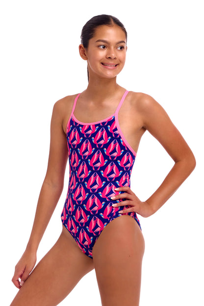 NEW! Funkita Girls Diamond Back One Piece Ho Hum