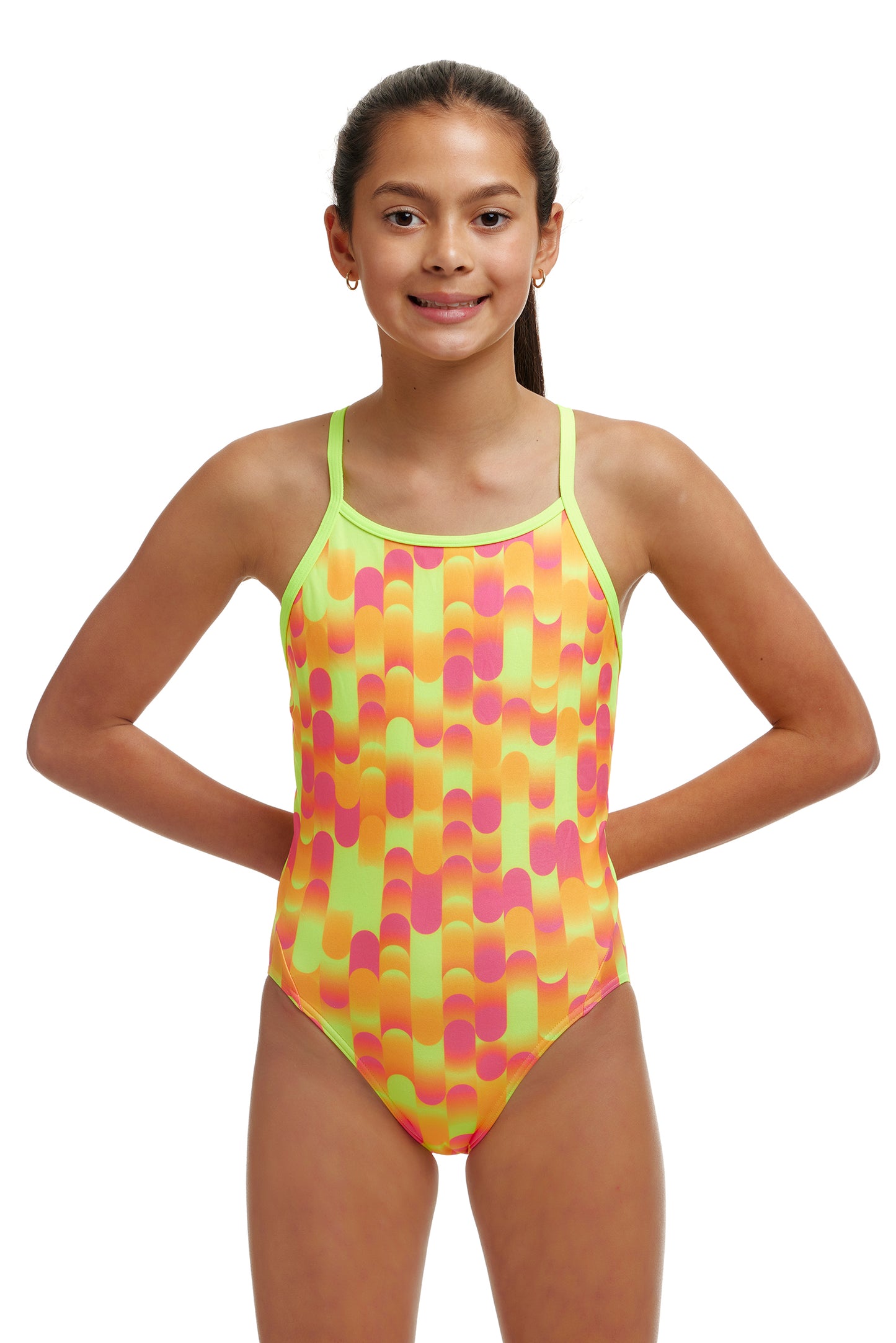 NEW! Funkita Girls Diamond Back One Piece Little Dotty