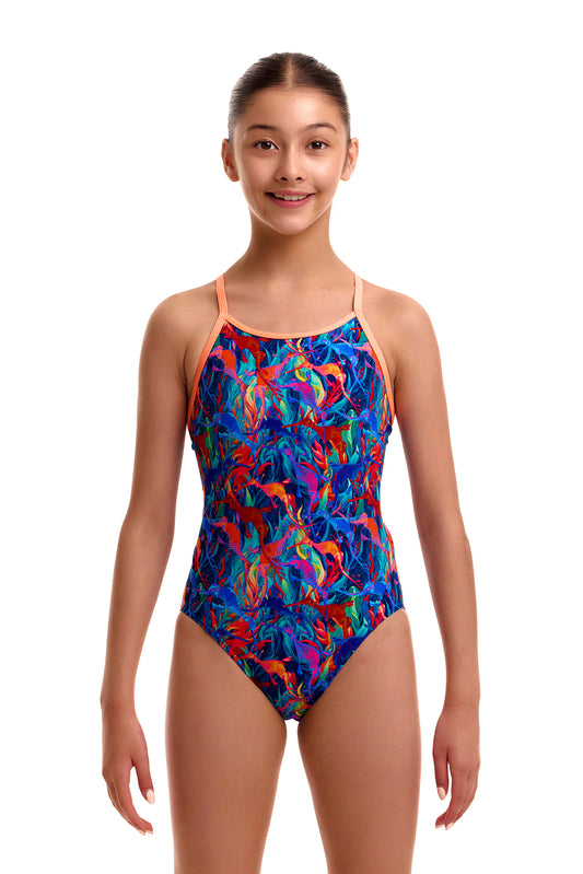 NEW! Funkita Girls Diamond Back One Piece Weedy One