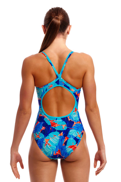 NEW! Funkita Ladies Diamond Back One Piece Lotsa Leaves