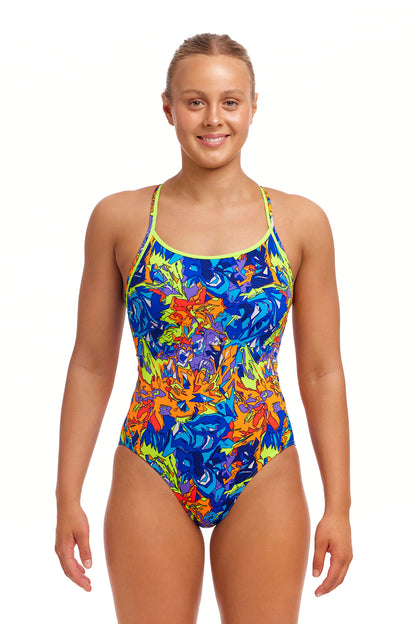 Funkita Ladies Diamond Back One Piece  Mixed Mess