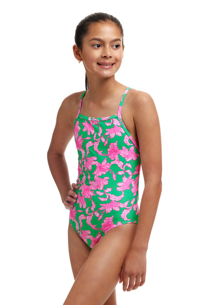 Funkita Girls Strapped In One Piece Blossom Fly