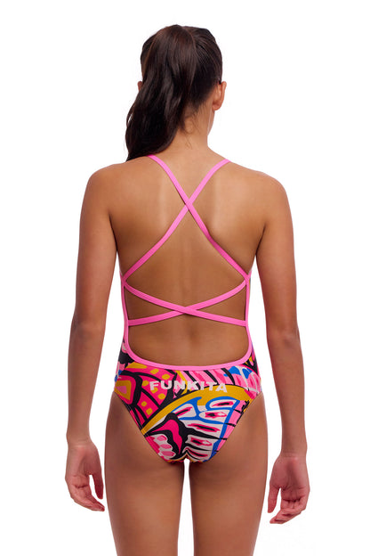 NEW! Funkita Girls Strapped In One Piece Lover Flies