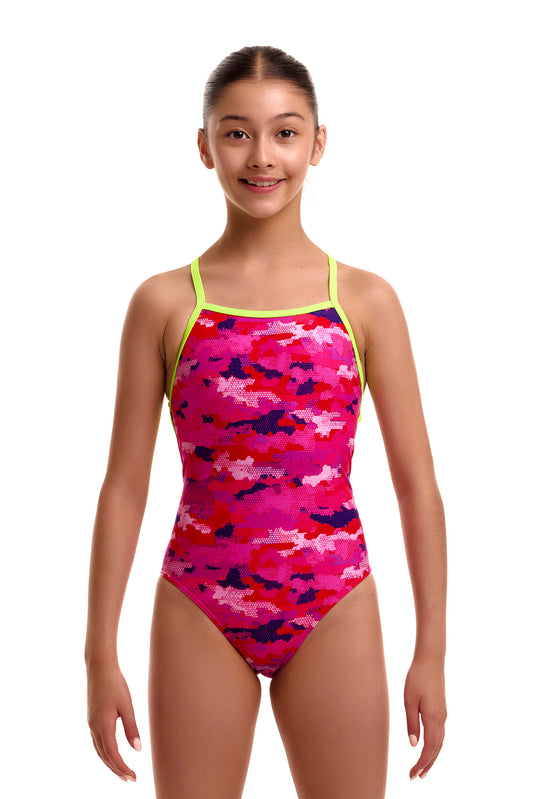 NEW! Funkita Girls Strapped In One Piece Special Pops-Girls Strapped In One Piece-[front view]