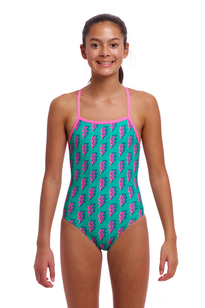 NEW! Funkita Girls Strapped In One Piece Zip Zap