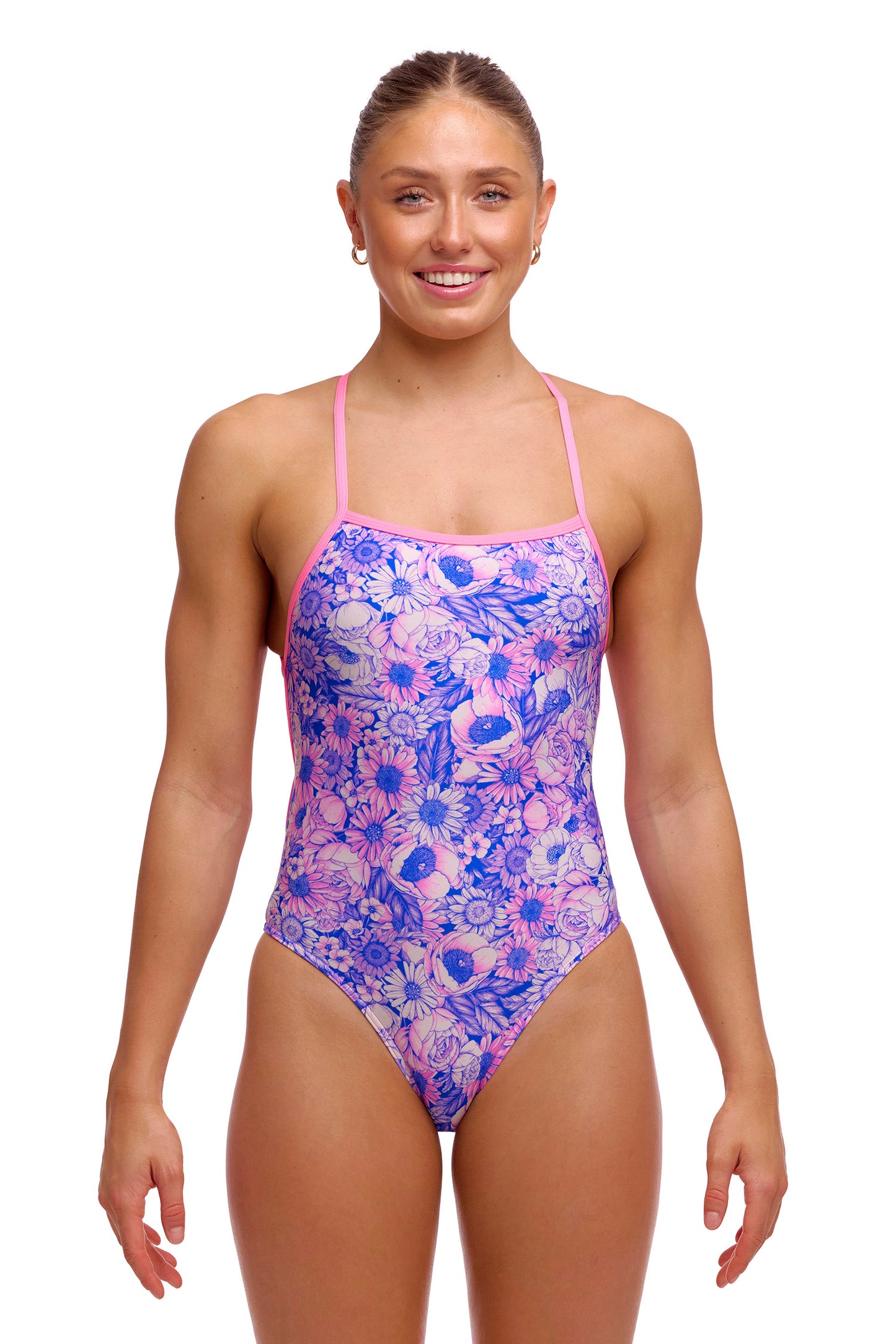 NEW! Funkita Ladies Strapped In One Piece Gorg Gal-front view