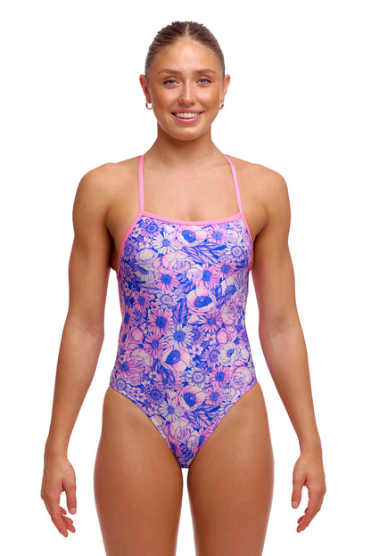 NEW! Funkita Ladies Strapped In One Piece Gorg Gal-front view