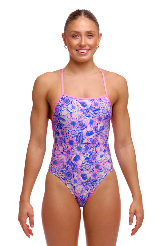 NEW! Funkita Ladies Strapped In One Piece Gorg Gal-front view