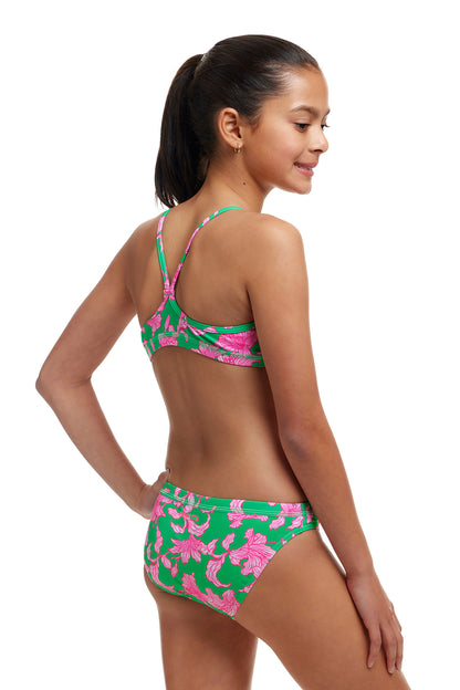 Funkita Girls Racerback Two Piece Blossom Fly