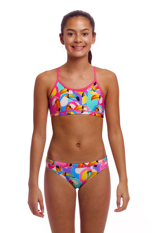 NEW! Funkita Girls Racerback Two Piece Tou By Tou