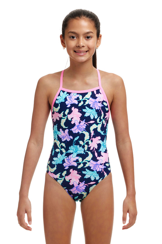 Funkita Girls Tie Me Tight One Piece Fast Flow