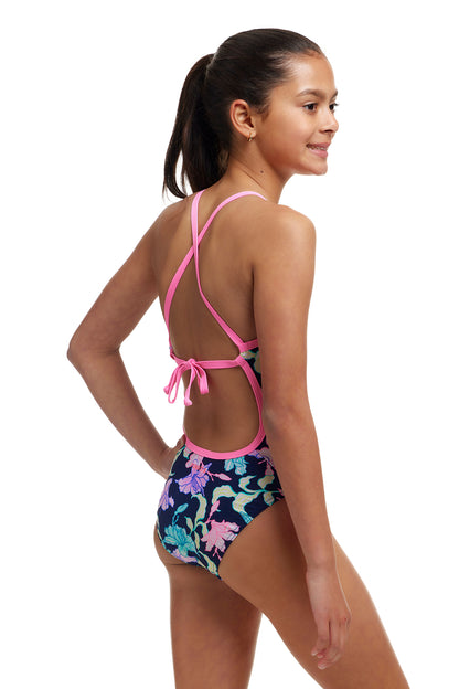 Funkita Girls Tie Me Tight One Piece Fast Flow