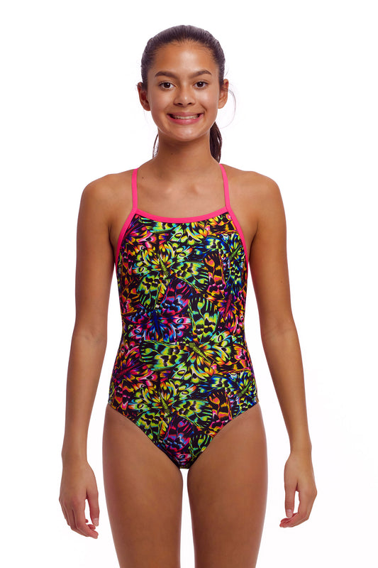 NEW! Funkita Girls Tie Me Tight One Piece Flying Fiesta