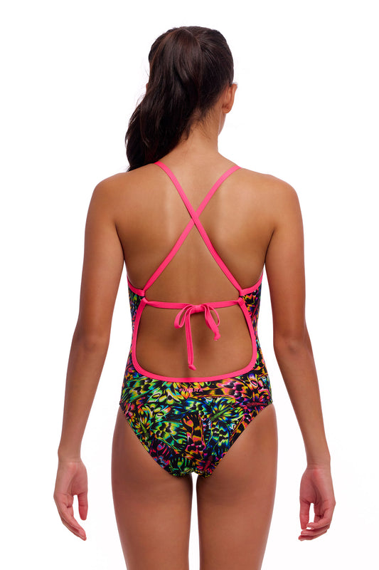 NEW! Funkita Girls Tie Me Tight One Piece Flying Fiesta