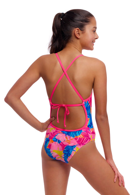 NEW! Funkita Girls Tie Me Tight One Piece Just Jungle