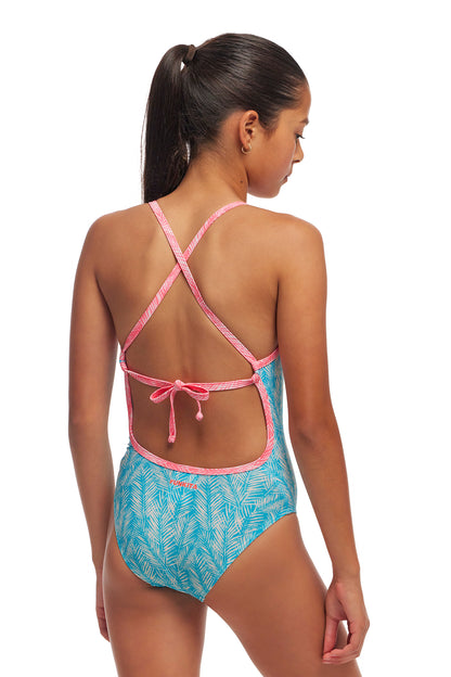 NEW! Funkita Girls Tie Me Tight One Piece Palm Star