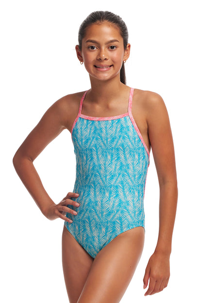 NEW! Funkita Girls Tie Me Tight One Piece Palm Star