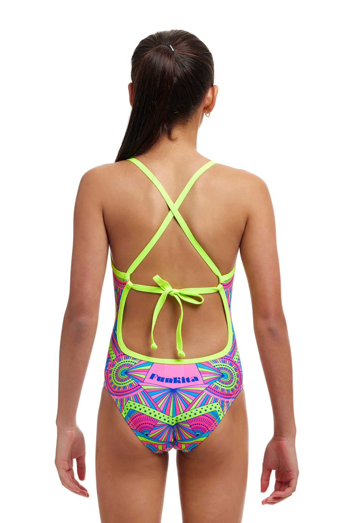 Funkita Girls Tie Me Tight One Piece Stellar Stars