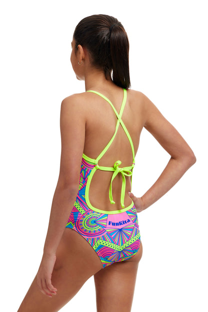 Funkita Girls Tie Me Tight One Piece Stellar Stars