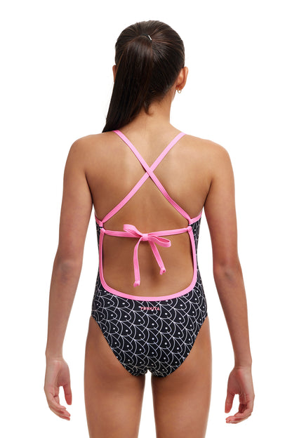 Funkita Girls Tie Me Tight One Piece Summer Fish