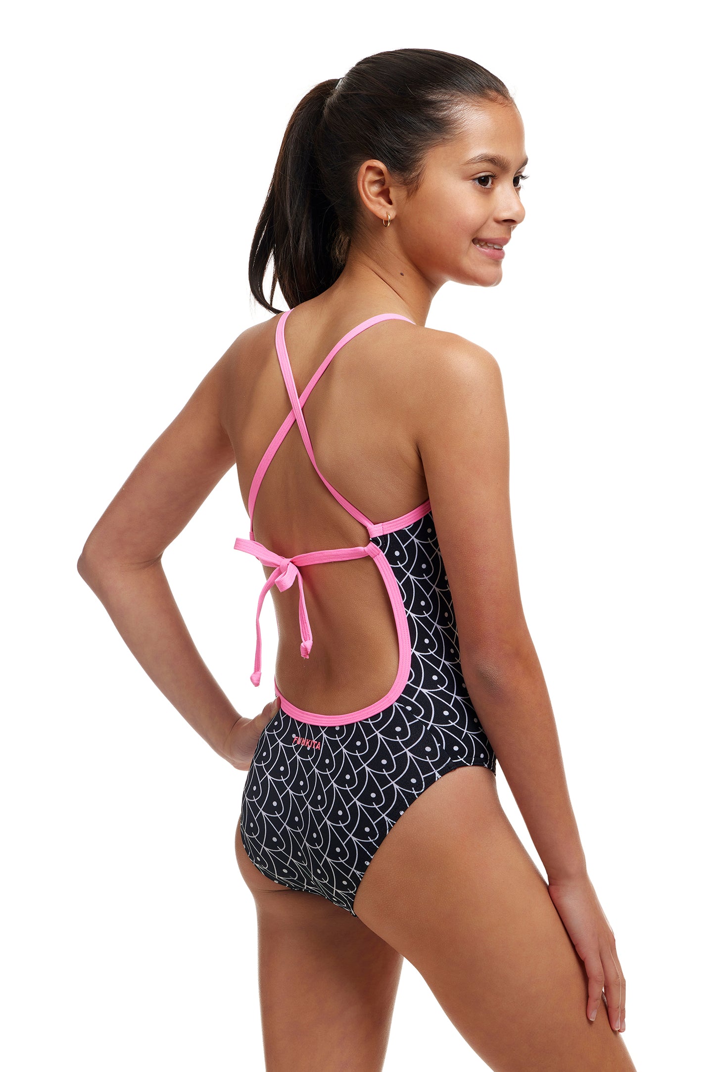 Funkita Girls Tie Me Tight One Piece Summer Fish