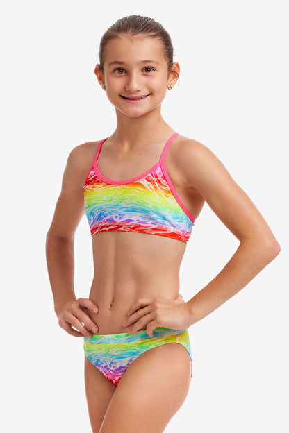 Funkita Girls Racerback Two Piece Lake Acid