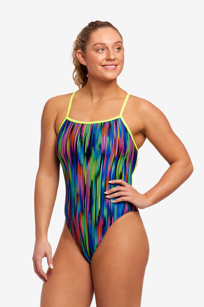 LAST ONE! Funkita Ladies Strapped In One Piece Rain Down