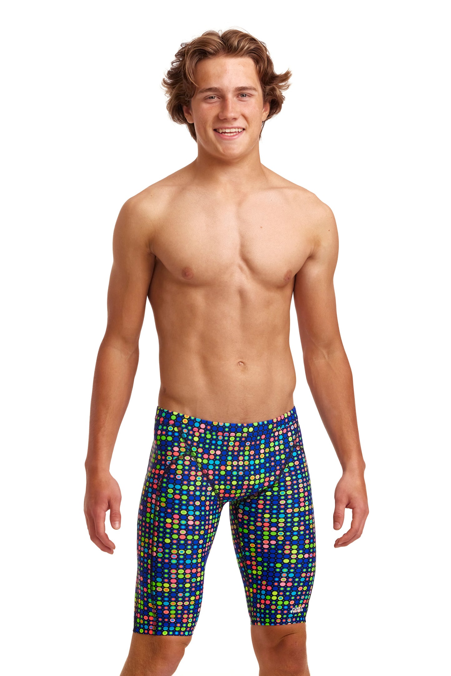 LAST ONE! Funky Trunks Boys Training Jammers Dial A Dot