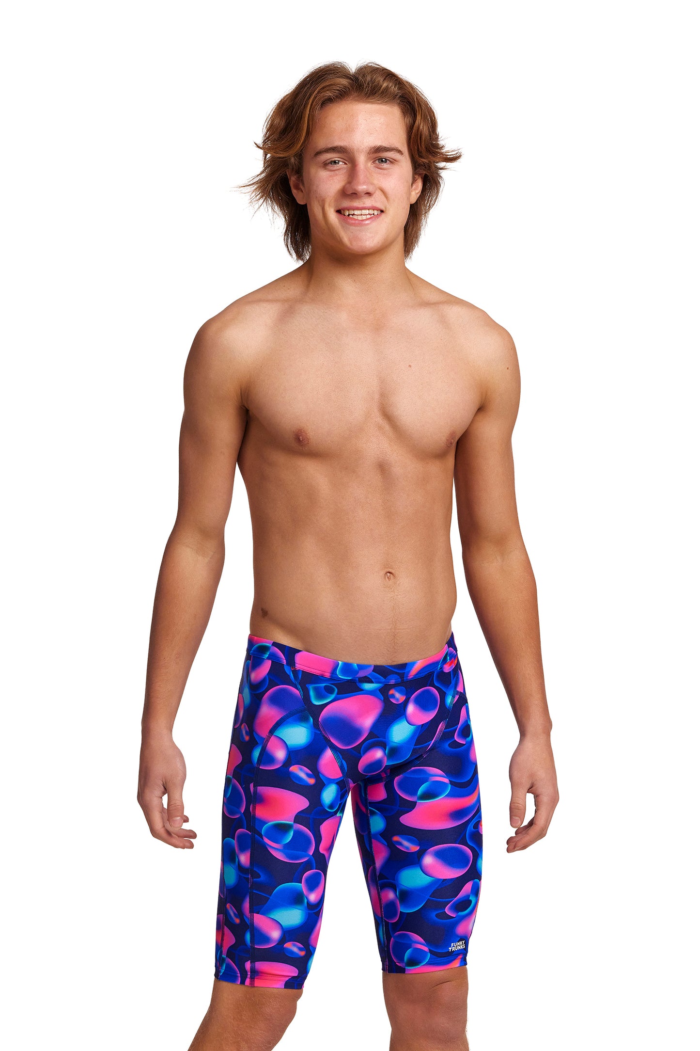 LAST ONE! Funky Trunks Boys Training Jammers Liquid Lights