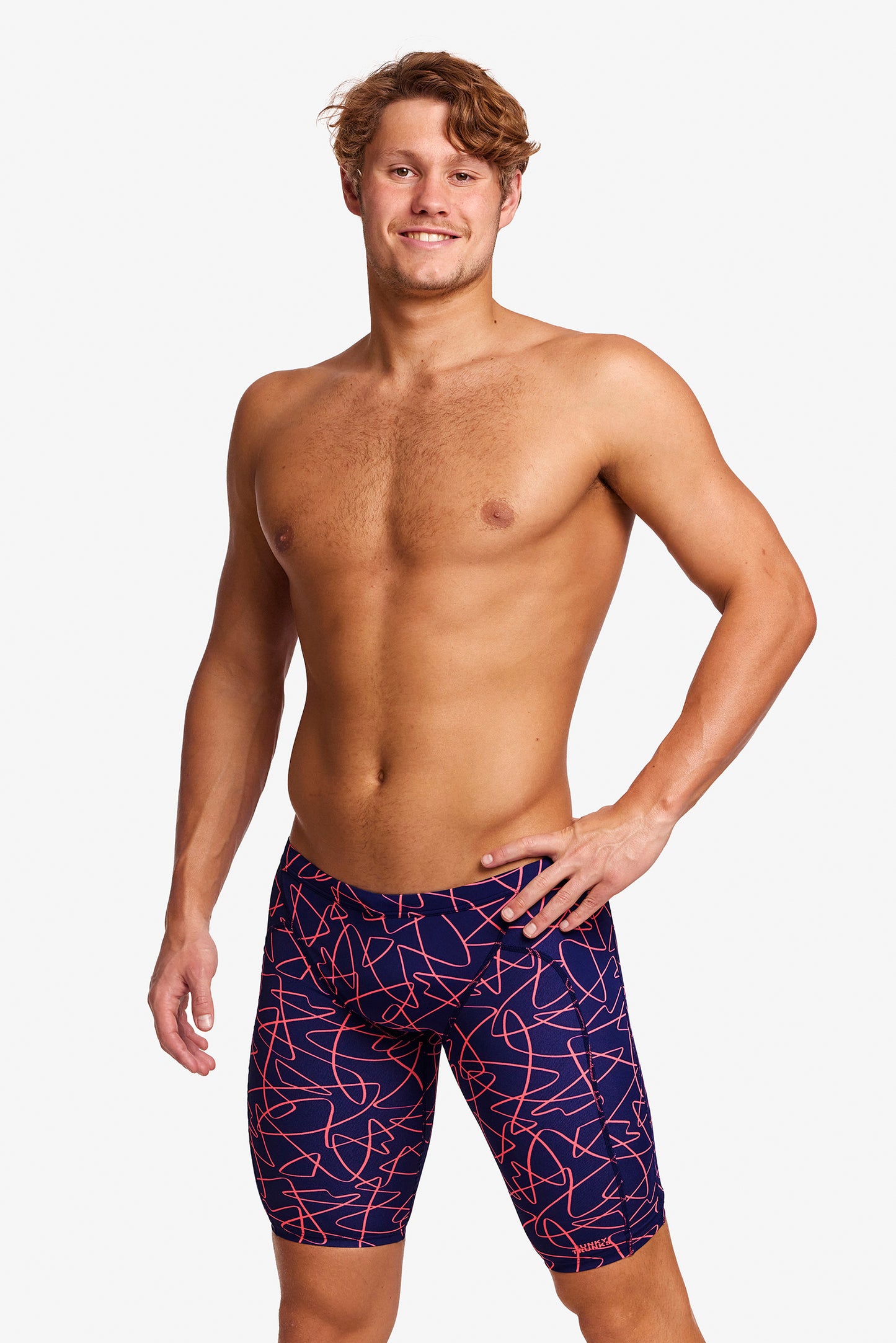 Funky Trunks Mens Training Jammers Serial Texter