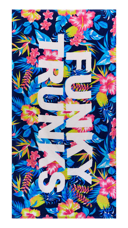 Funky Trunks Large Cotton Towel In Bloom